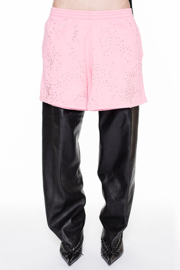 DISPLAY SWEATSHORT SKIRT in pink DISPLAY SWEATSHORT SKIRT in pink