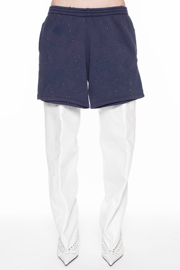 DISPLAY SWEATSHORT SKIRT in navy DISPLAY SWEATSHORT SKIRT in navy
