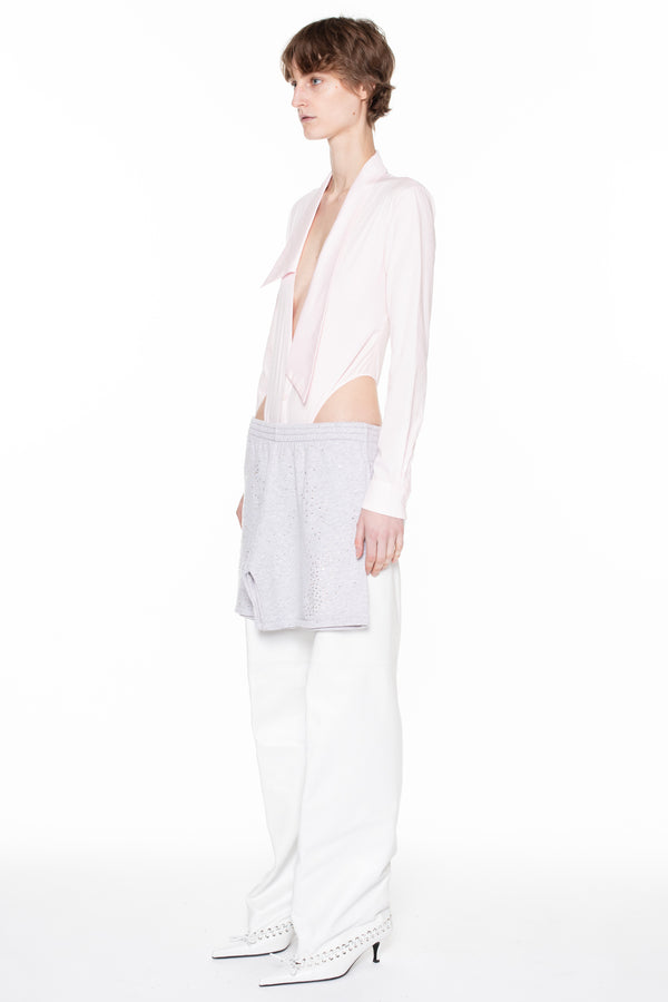 DEEP V-NECK SHIRT in ice pink DEEP V-NECK SHIRT in ice pink