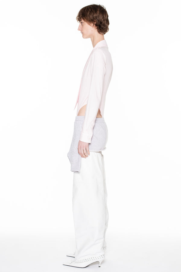 DEEP V-NECK SHIRT in ice pink DEEP V-NECK SHIRT in ice pink