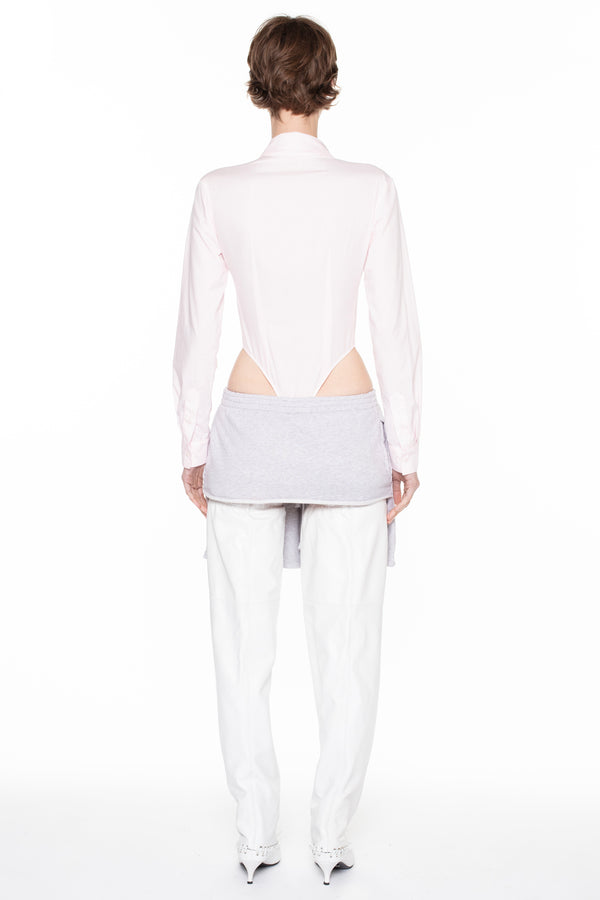 DEEP V-NECK SHIRT in ice pink DEEP V-NECK SHIRT in ice pink