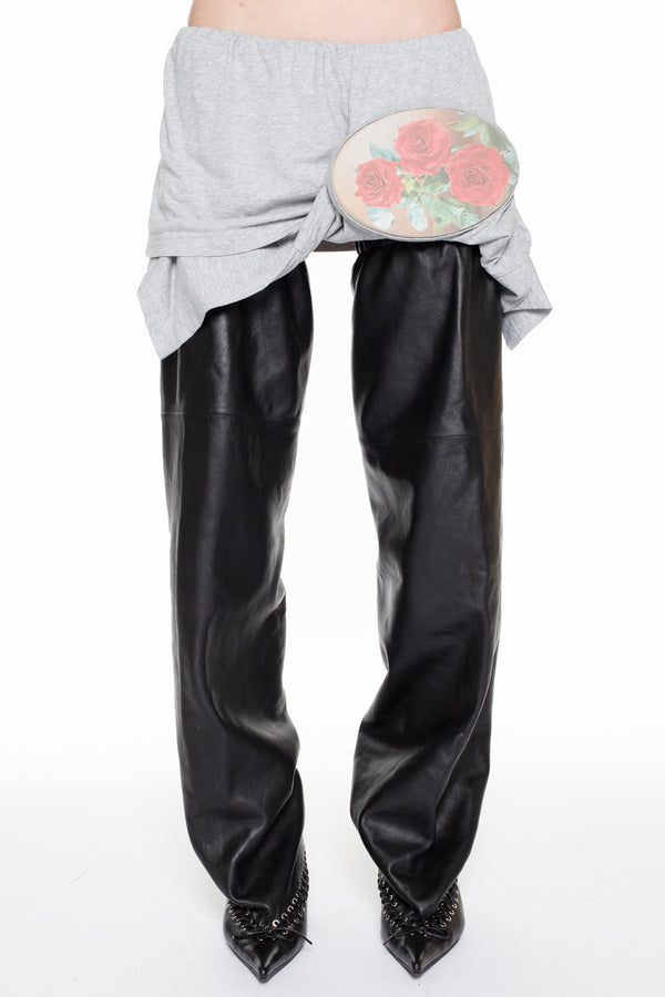 T-SHIRT LID SKIRT FLOWER in grey T-SHIRT LID SKIRT FLOWER in grey