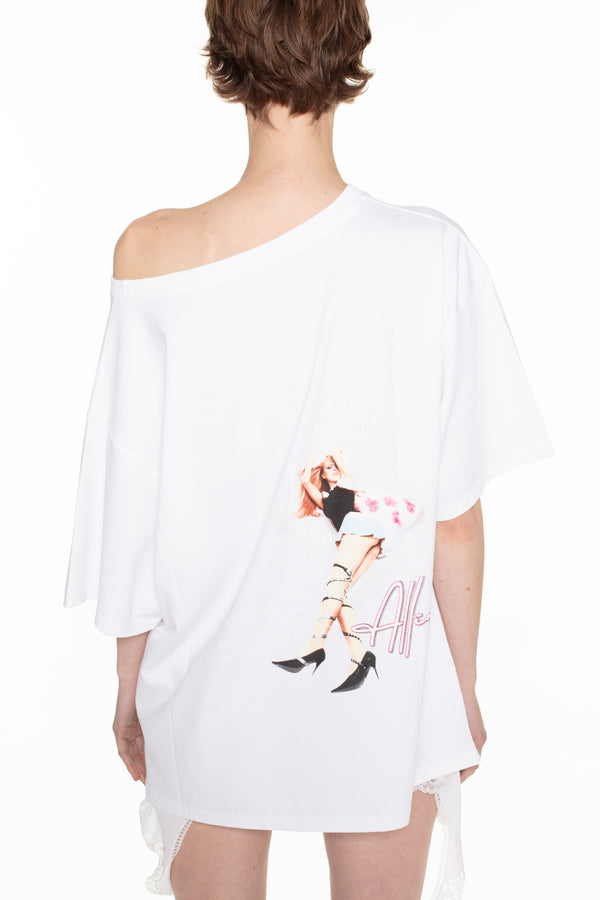 ALLINA SLEEPING T-SHIRT in white ALLINA SLEEPING T-SHIRT in white