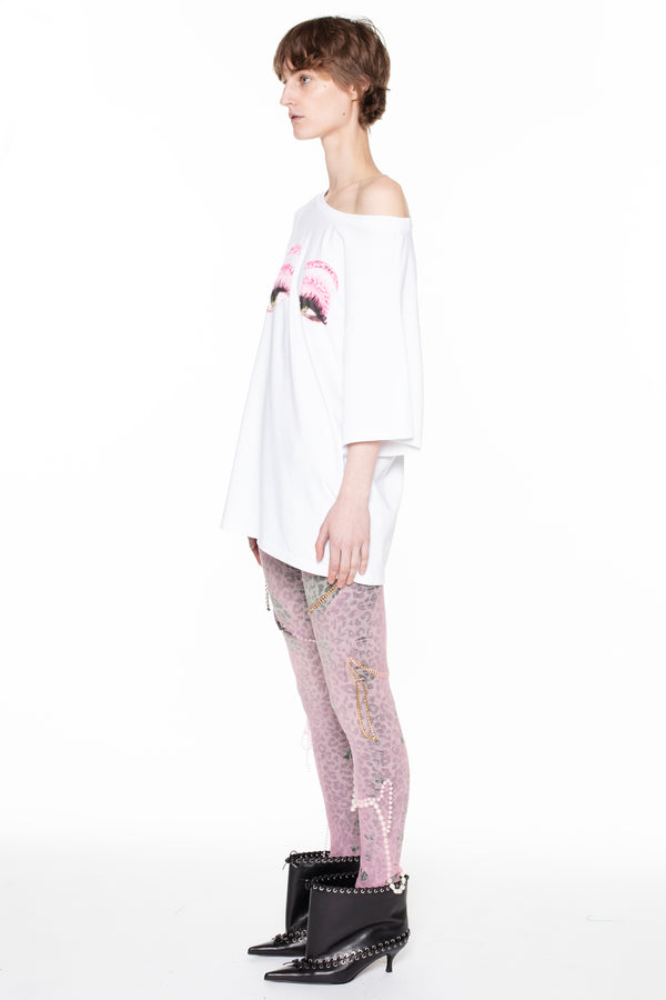 ALLINA EYES T-SHIRT in white ALLINA EYES T-SHIRT in white