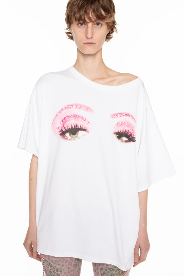 ALLINA EYES T-SHIRT in white ALLINA EYES T-SHIRT in white