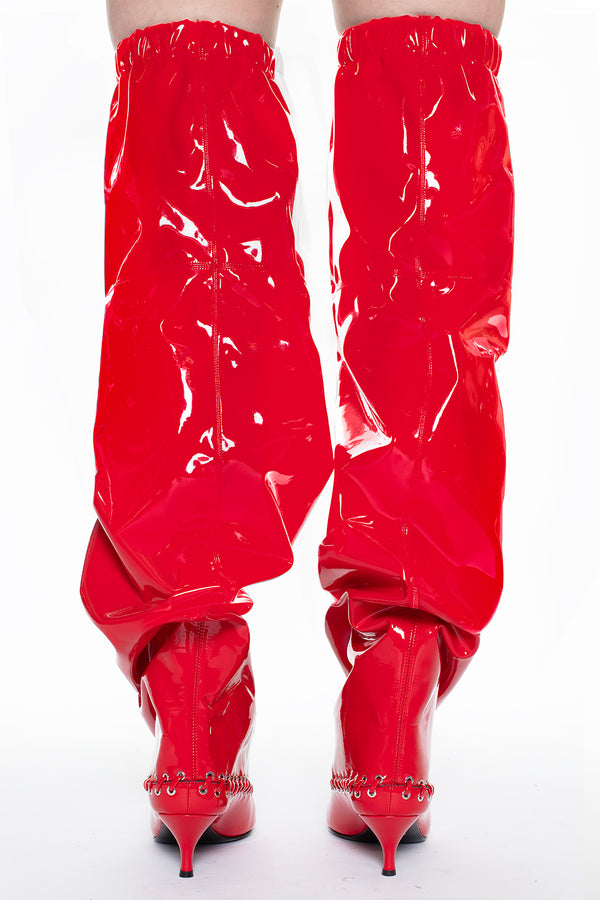 LEVEL BOOT, THIGH HIGH in red patent LEVEL BOOT, THIGH HIGH in red patent