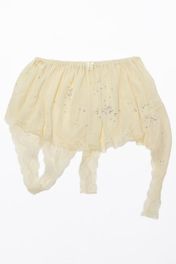 NIGHTGOWN LAYERED TOP & SKIRT in white, pink, blue, yellow NIGHTGOWN LAYERED TOP & SKIRT in white, pink, blue, yellow