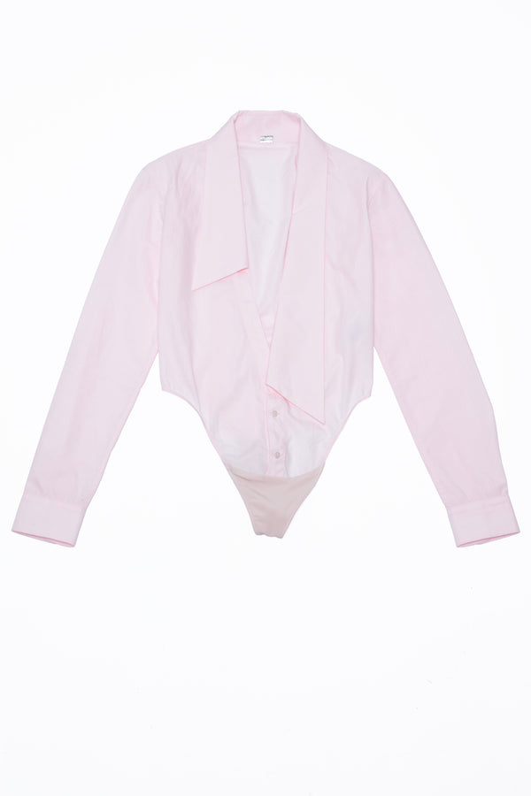 DEEP V-NECK SHIRT in ice pink DEEP V-NECK SHIRT in ice pink