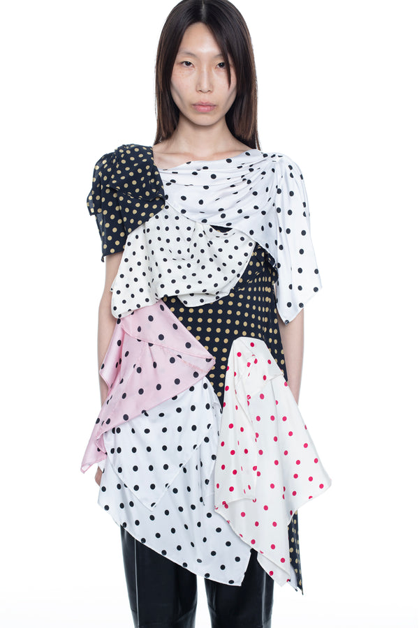 FOULARD DRESS in polka dot FOULARD DRESS in polka dot