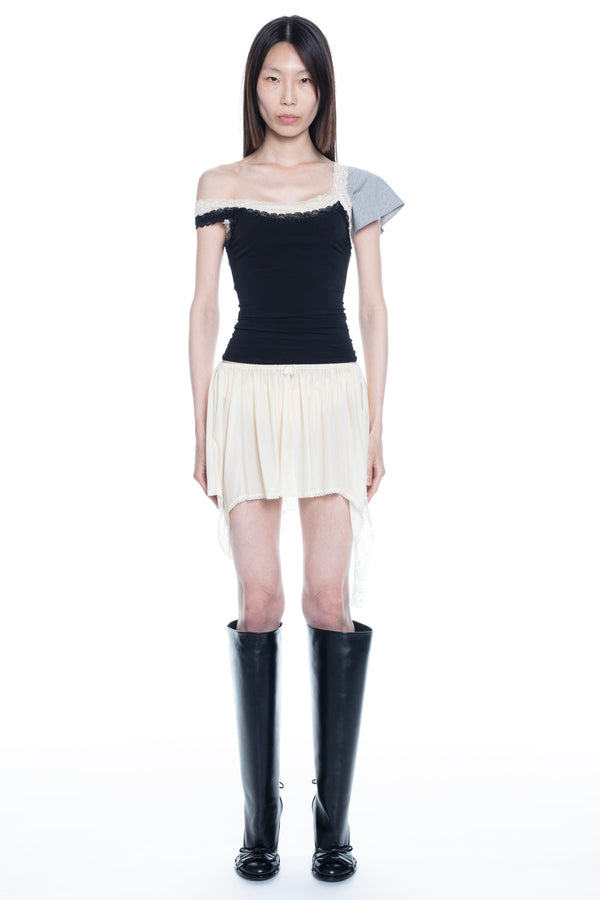 DOUBLE TANK TOP in black DOUBLE TANK TOP in black