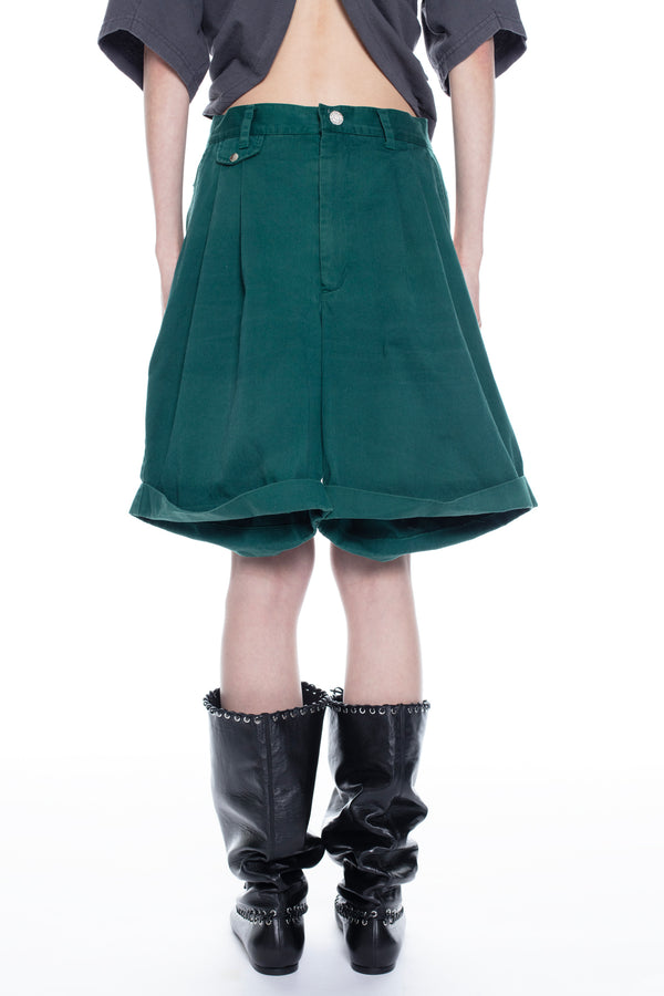 REVERSIBLE CARGO SKIRT in green REVERSIBLE CARGO SKIRT in green