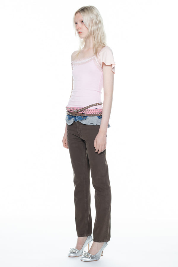 DOUBLE TANK TOP in pink DOUBLE TANK TOP in pink