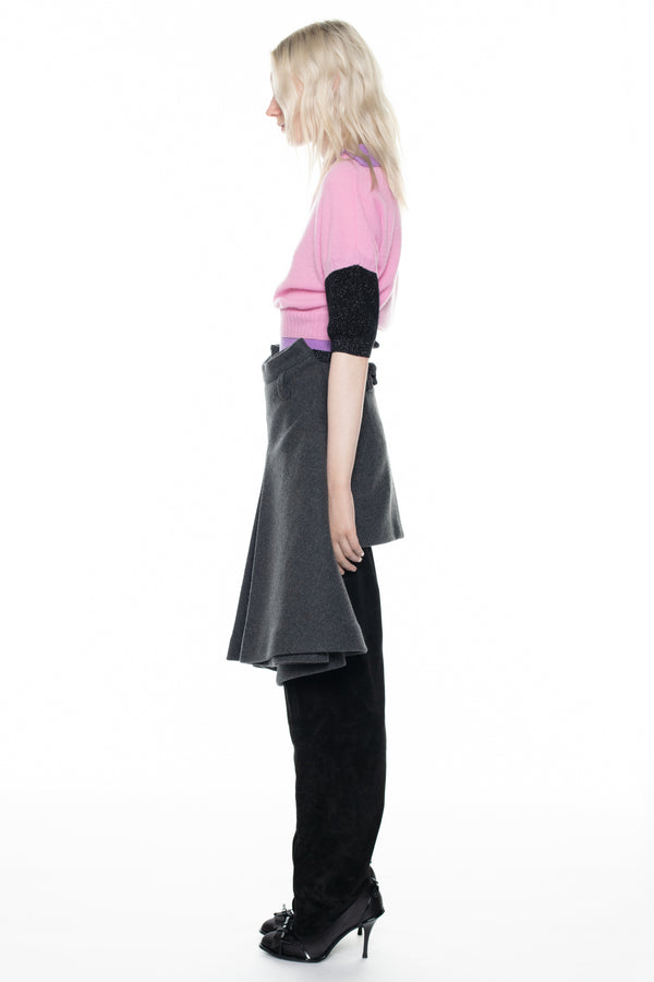TRIPLE SWEATER in pink, purple and black glitter TRIPLE SWEATER in pink, purple and black glitter