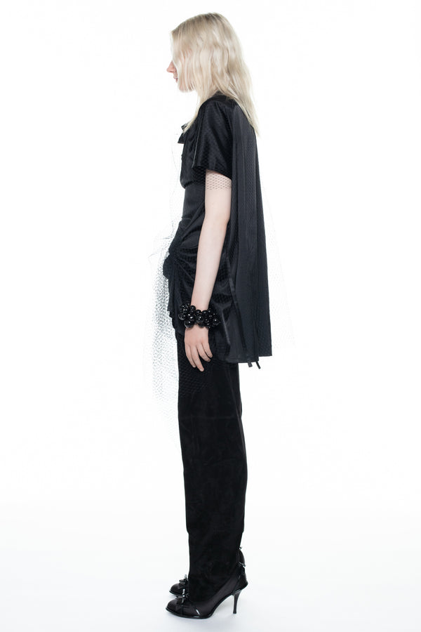 CINCHED DRESS in black CINCHED DRESS in black