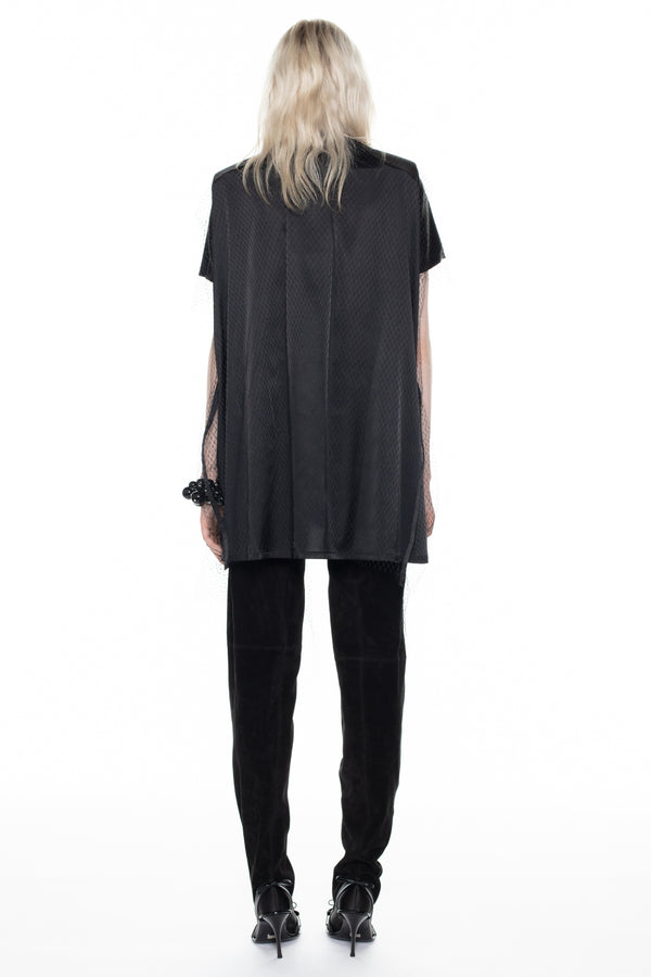 CINCHED DRESS in black CINCHED DRESS in black