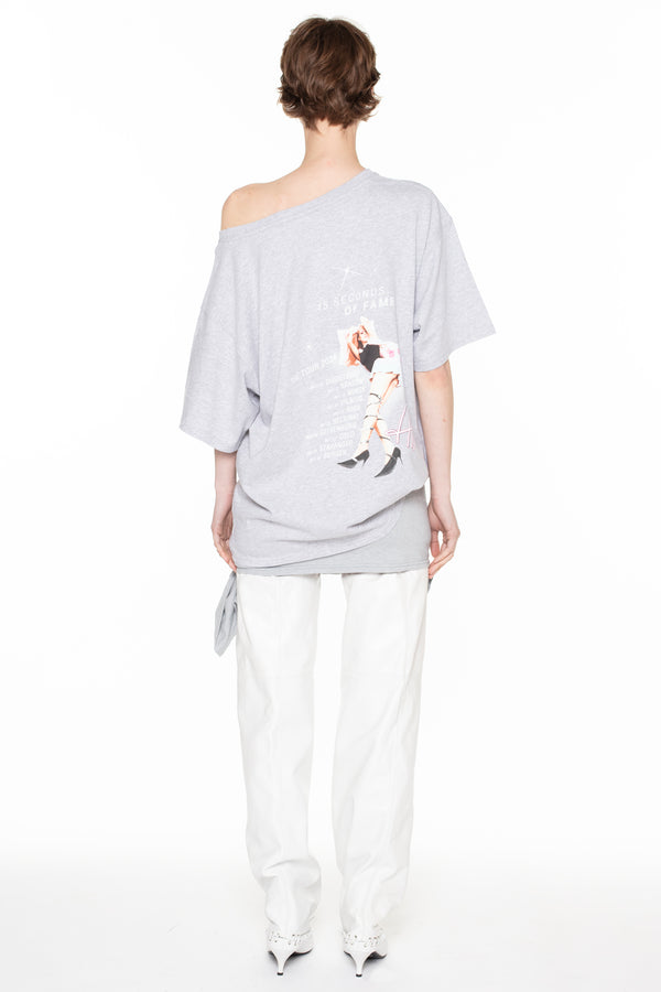 ALLINA SLEEPING T-SHIRT in grey