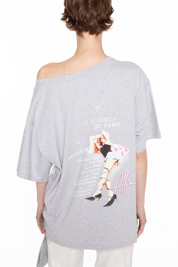 ALLINA SLEEPING T-SHIRT in grey