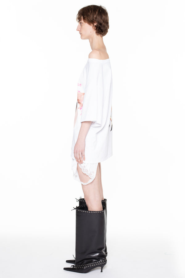 ALLINA SLEEPING T-SHIRT in white