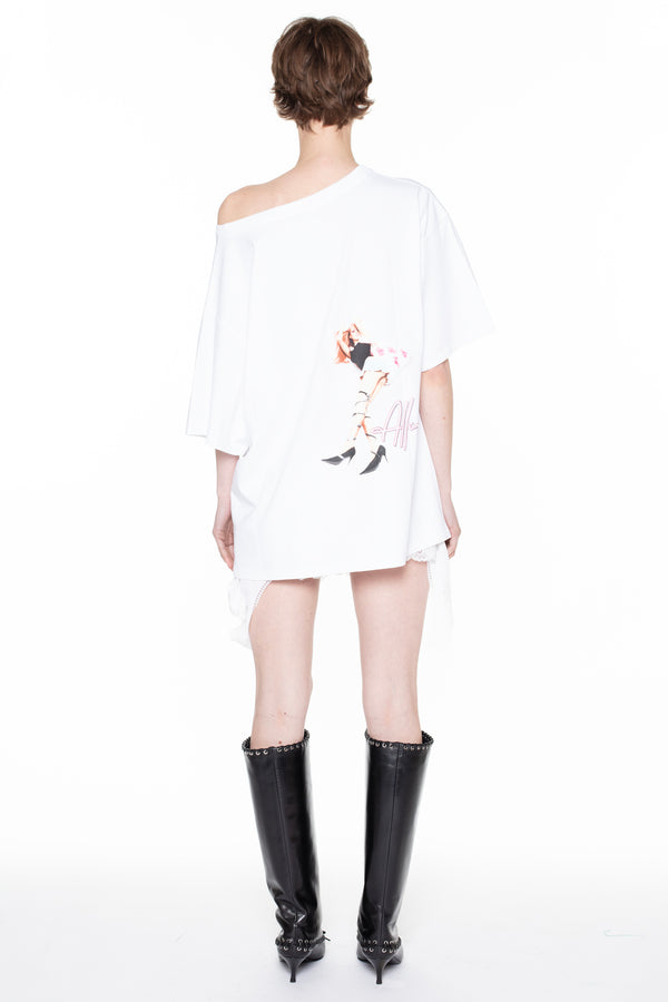 ALLINA SLEEPING T-SHIRT in white