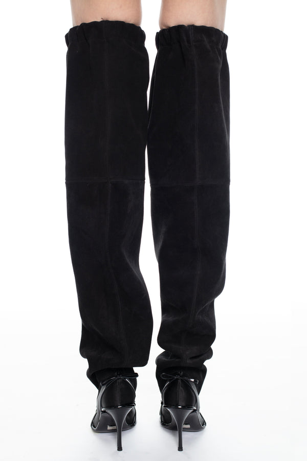 DOUBLE THIGH HIGH in black