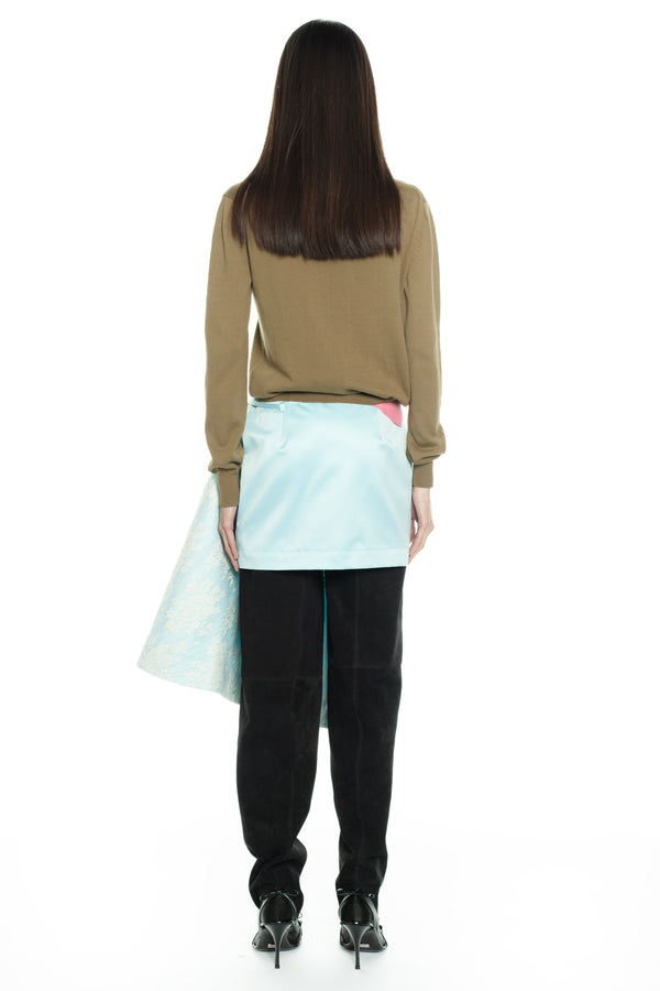 DOUBLE POLO in army and pink