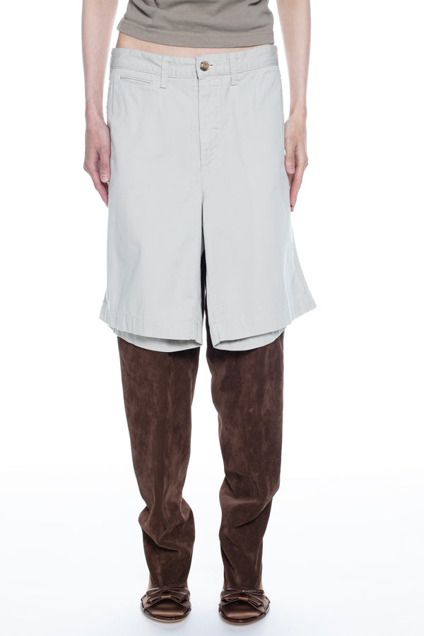 REVERSIBLE CARGO SKIRT in beige