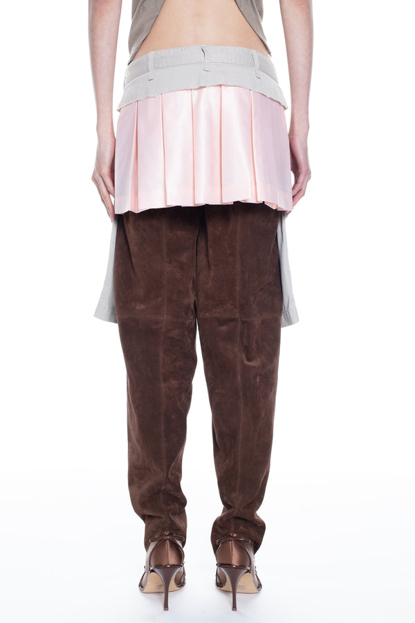 REVERSIBLE CARGO SKIRT in beige