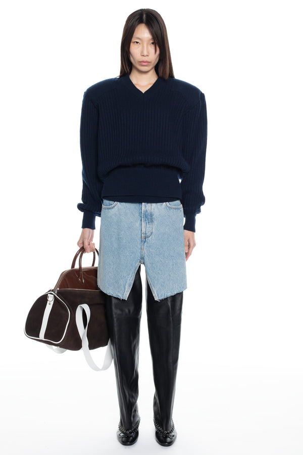 DISPLAY DENIM SKIRT in blue