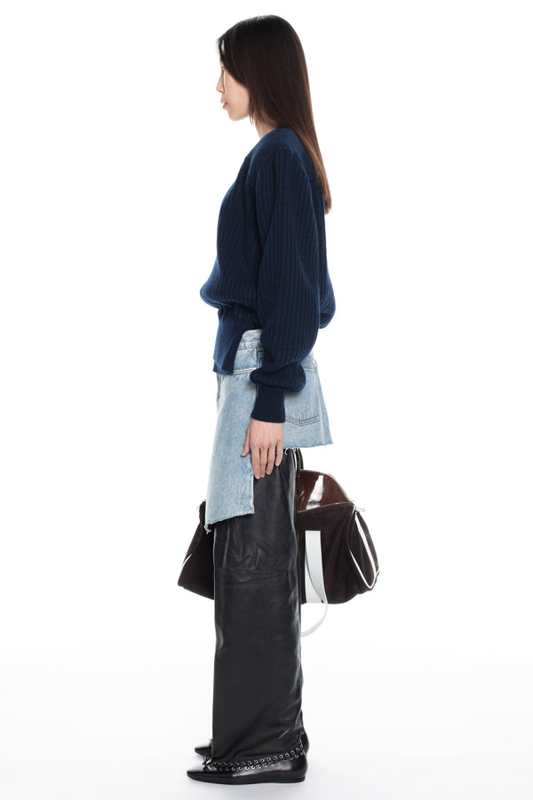 DISPLAY ARMY SWEATER in navy