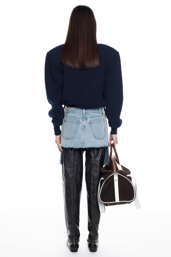 DISPLAY DENIM SKIRT in blue