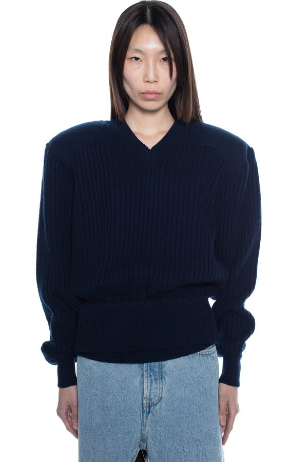 DISPLAY ARMY SWEATER in navy