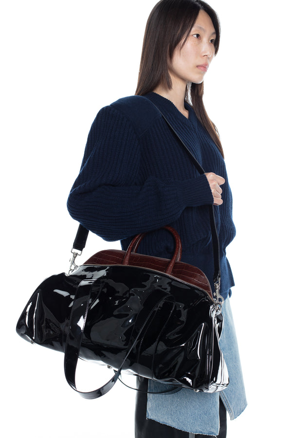 CARRIE BAG in black and brown