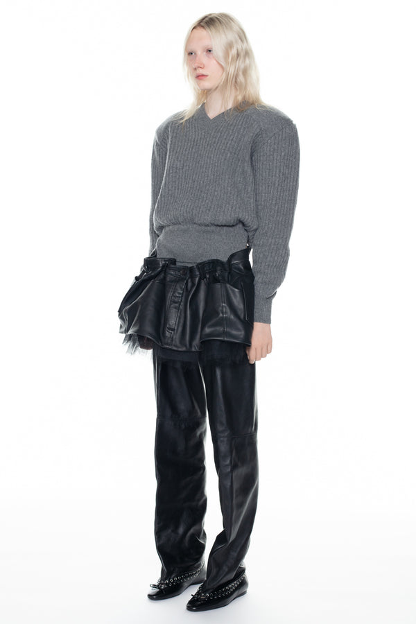 DISPLAY ARMY SWEATER in grey