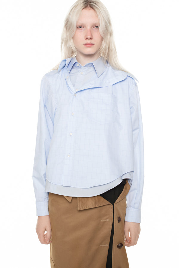 DOUBLE SHIRT in light blue