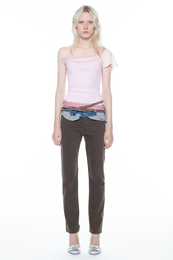 DOUBLE TANK TOP in pink