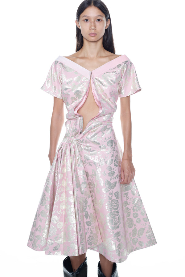 PULLED DRESS in pink