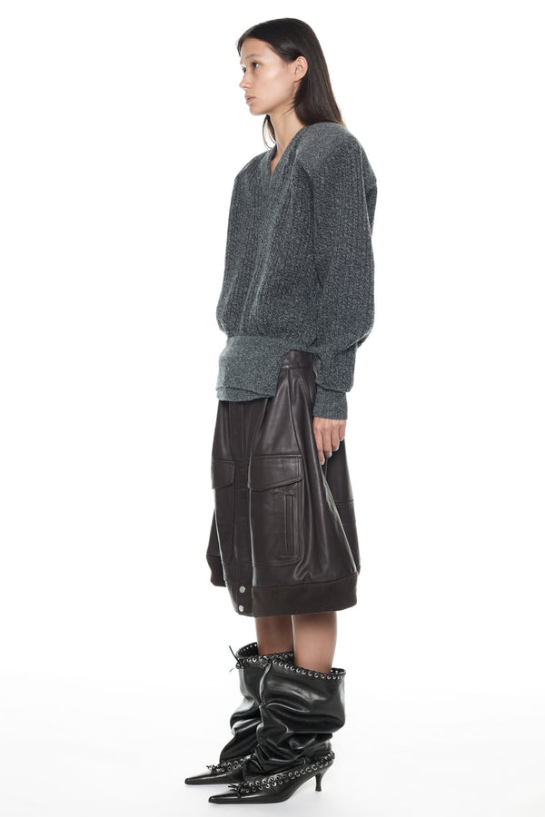 DISPLAY ARMY SWEATER in grey