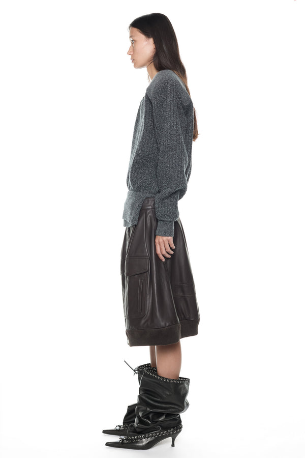 DISPLAY ARMY SWEATER in grey