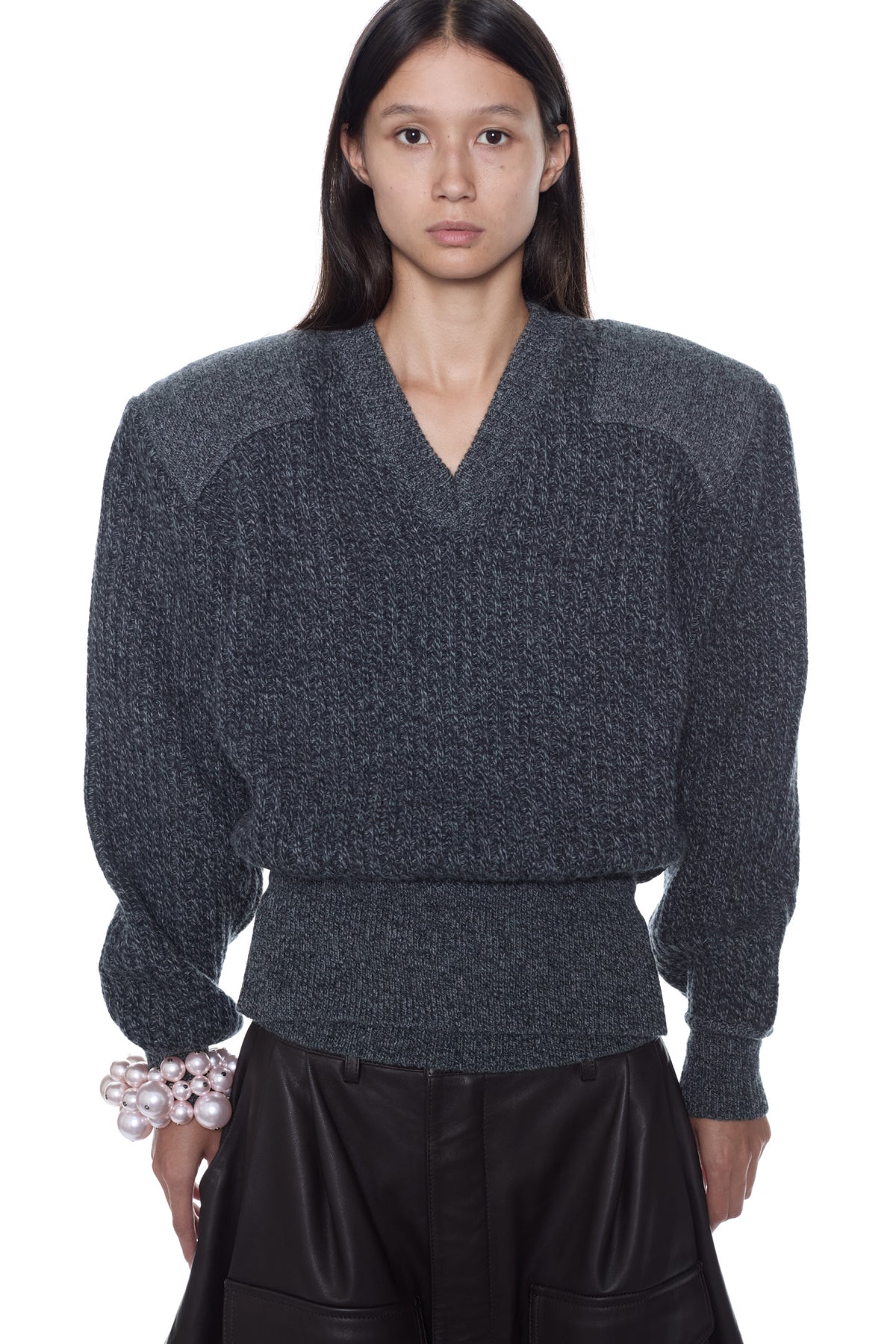 DISPLAY ARMY SWEATER in grey