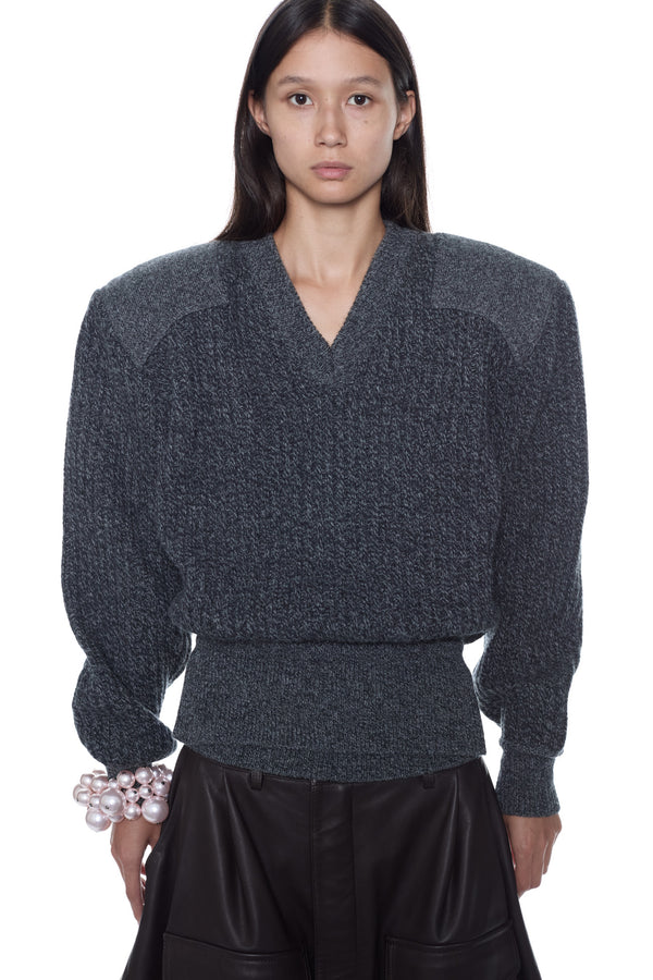DISPLAY ARMY SWEATER in grey