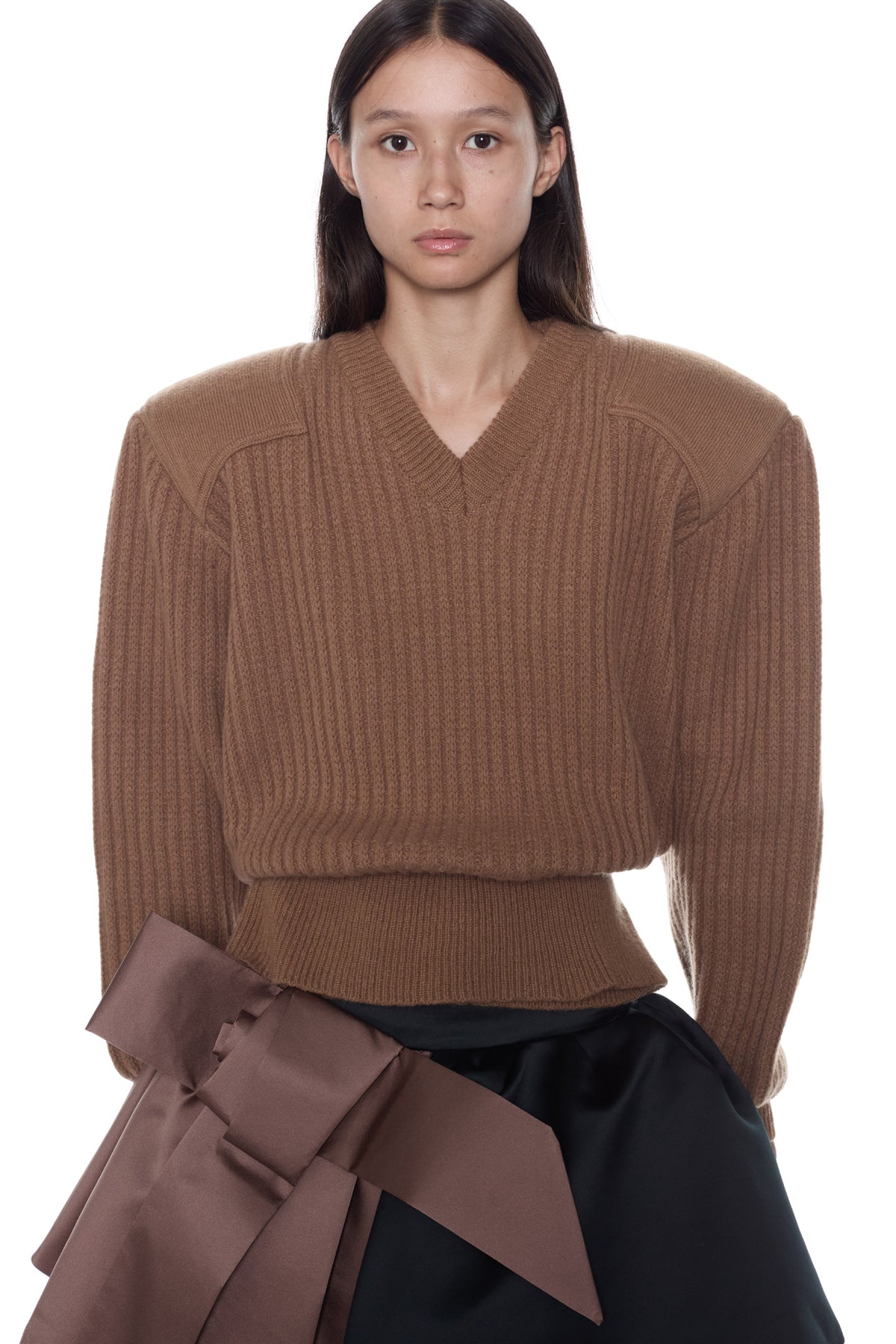 DISPLAY ARMY SWEATER in camel