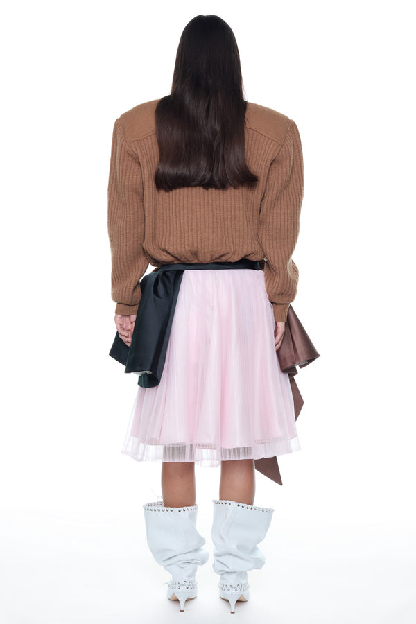 DISPLAY ARMY SWEATER in camel