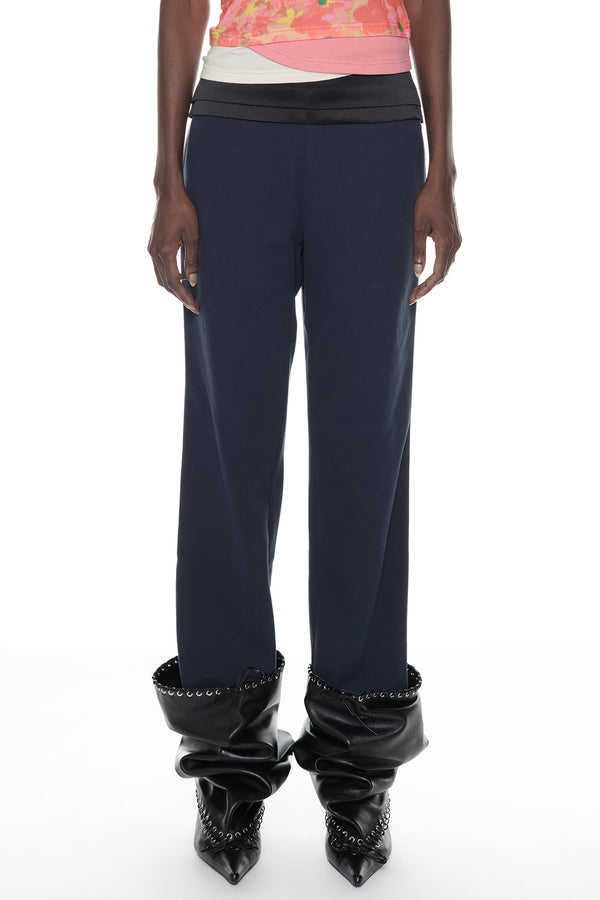TUXEDO SWEATPANT in navy and black