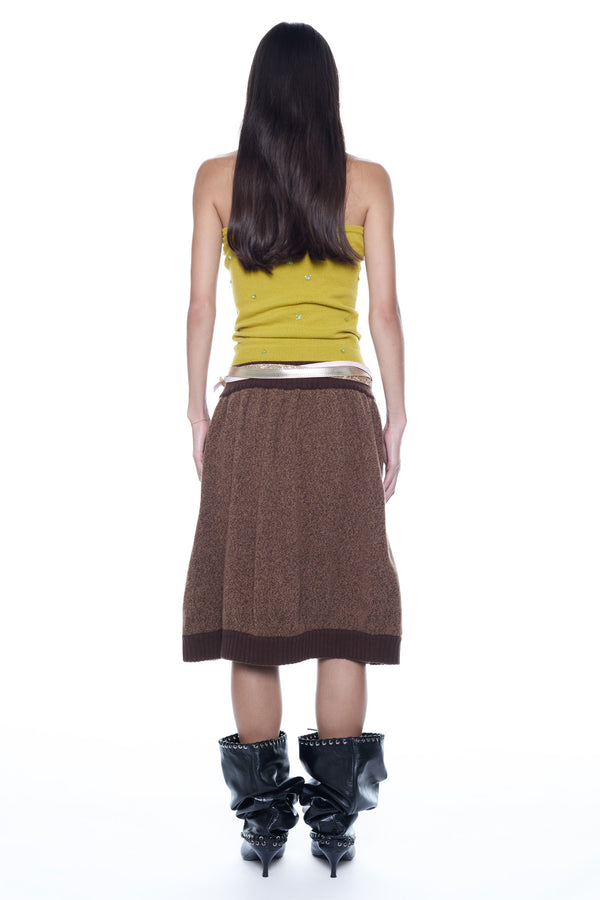 CARDIGAN HALTER in citrine