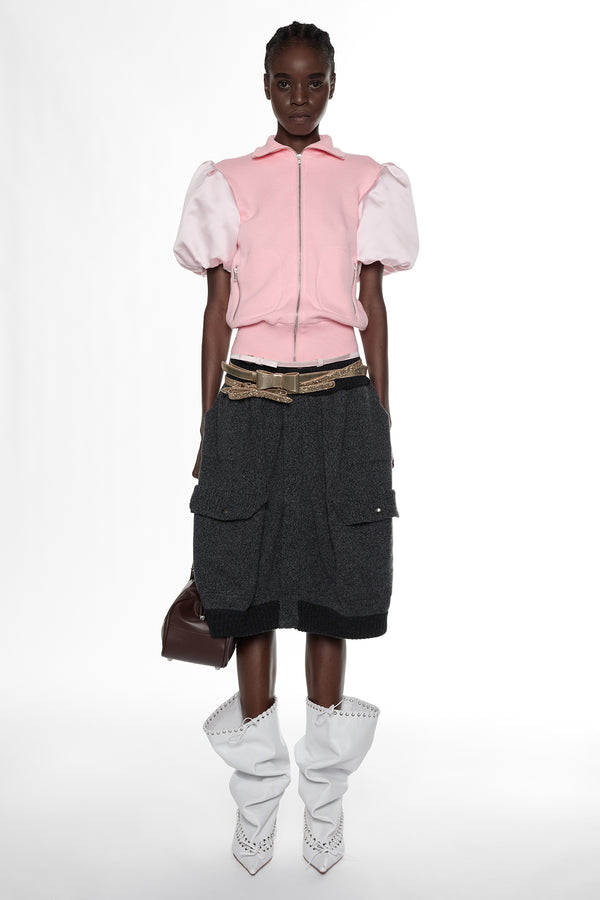 PRINCESS TRACK JACKET in baby pink