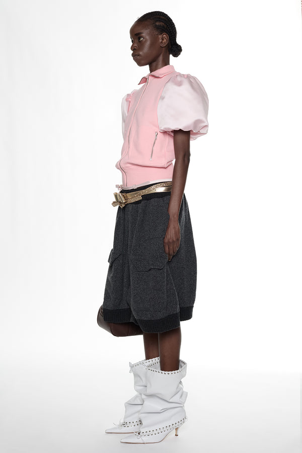 PRINCESS TRACK JACKET in baby pink
