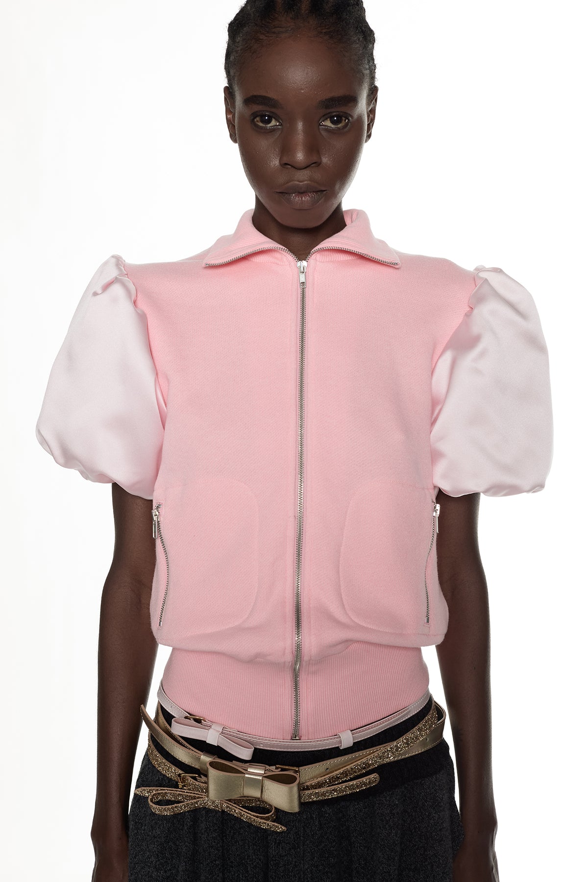 PRINCESS TRACK JACKET in baby pink
