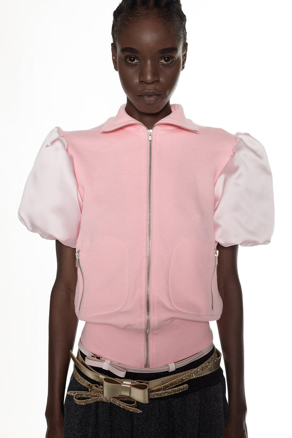 PRINCESS TRACK JACKET in baby pink