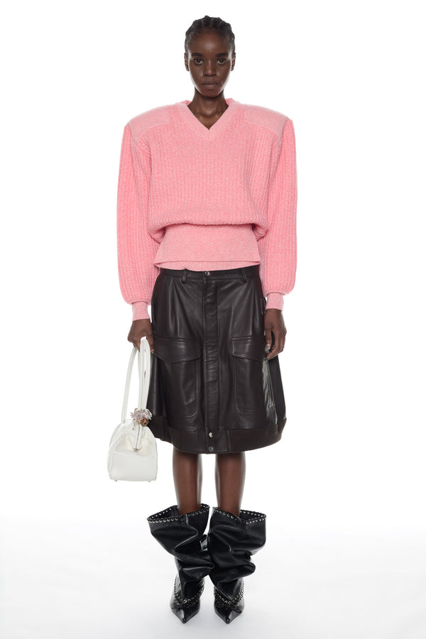 DISPLAY ARMY SWEATER in pink
