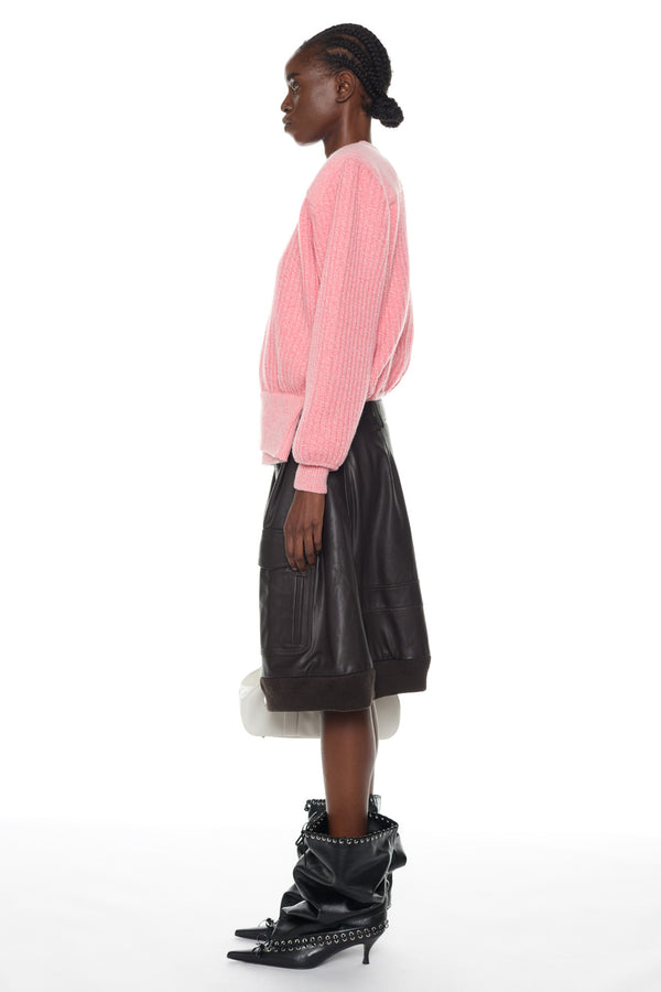 DISPLAY ARMY SWEATER in pink